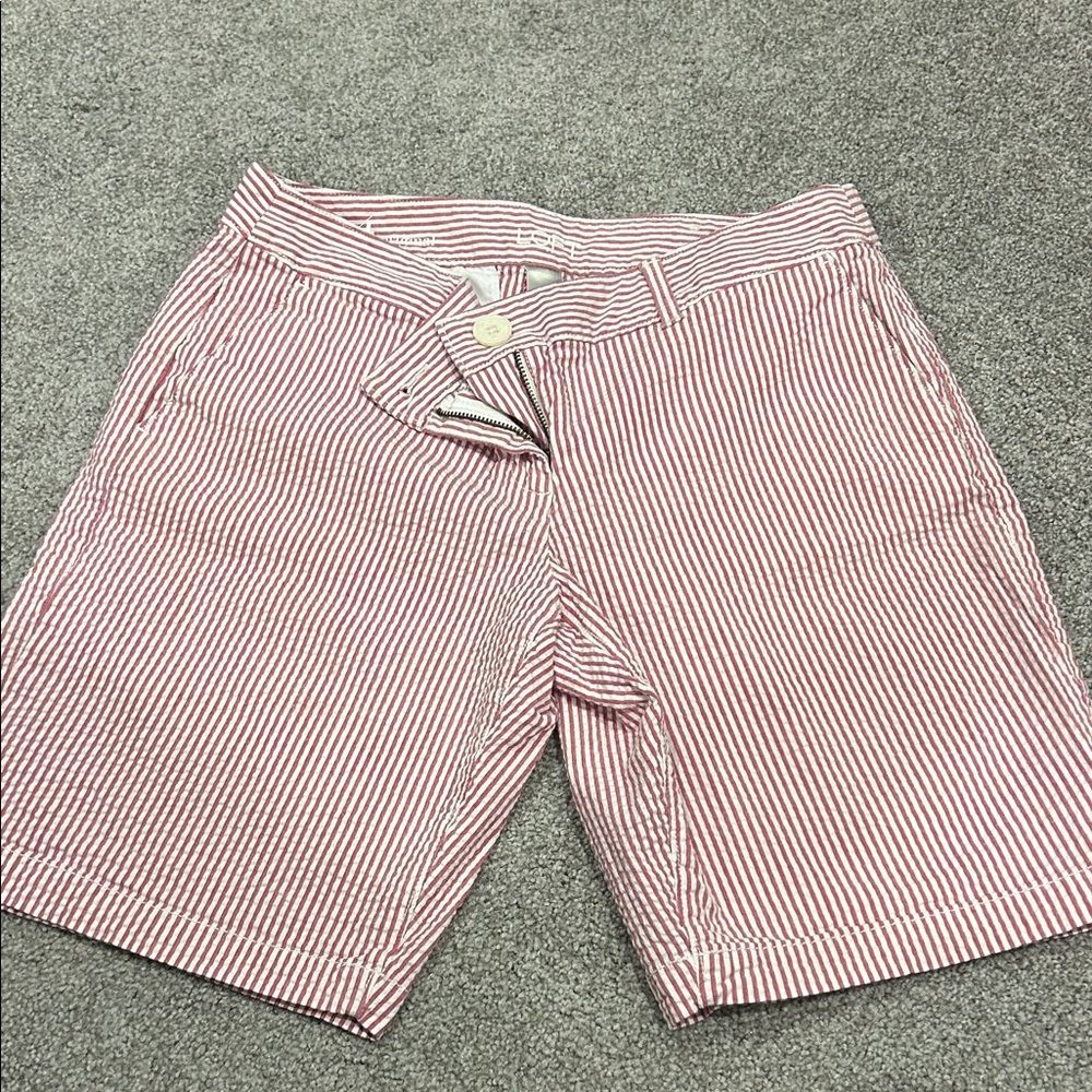 LOFT Women’s Red Striped Shorts
